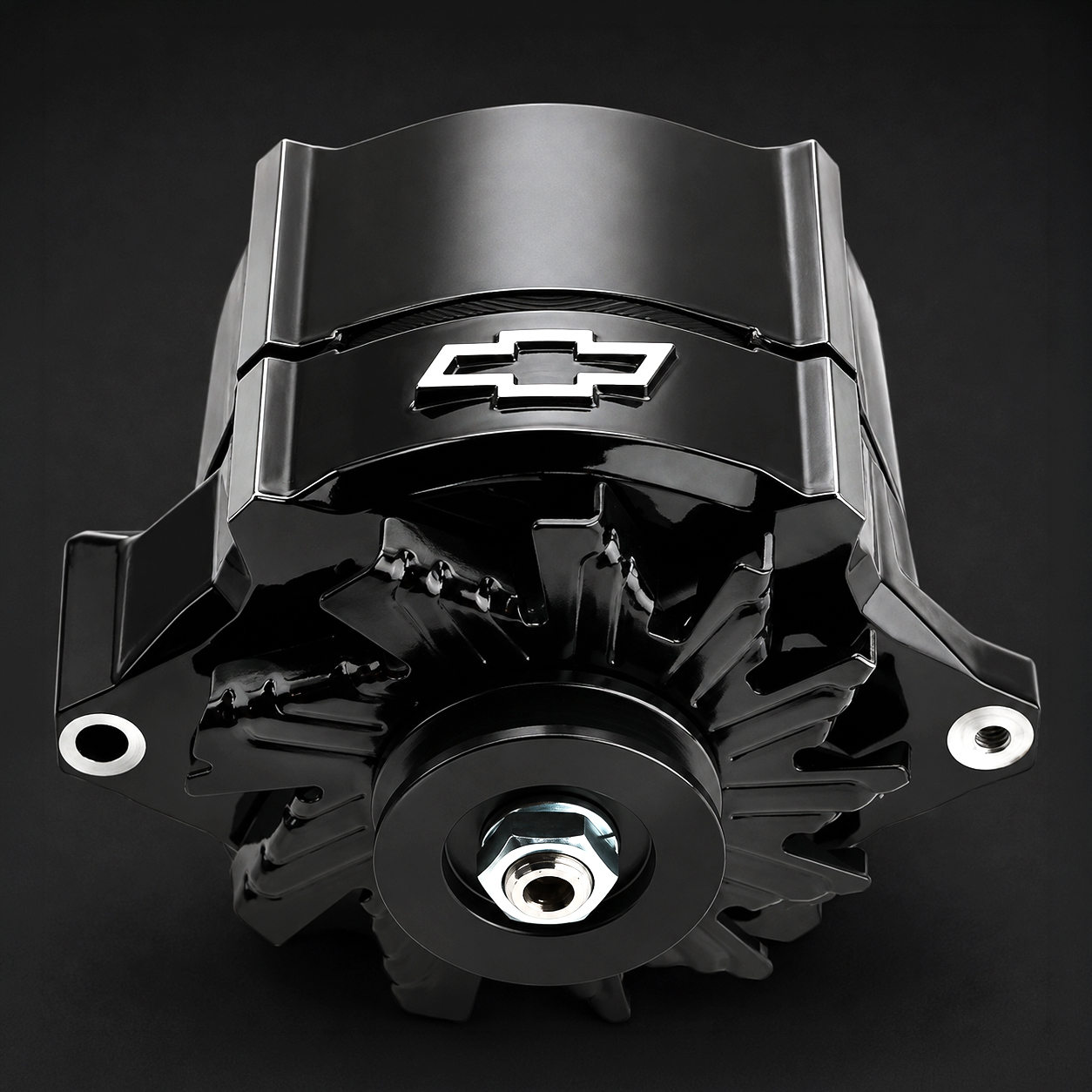 Liquid Black with Raised/Machined Bowtie Emblem - Part #141-147