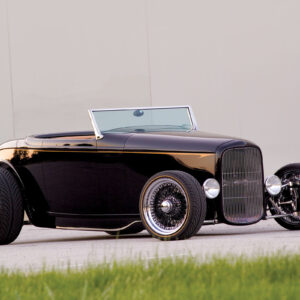 Everything about Joe Stuban’s ’32 convertible roadster challenges convention, starting with the highly detailed Dayton wire wheels and gold-stripe Kumho radials. This car will almost certainly cause others to follow his lead and reach beyond what’s been done to realize new possibilities.